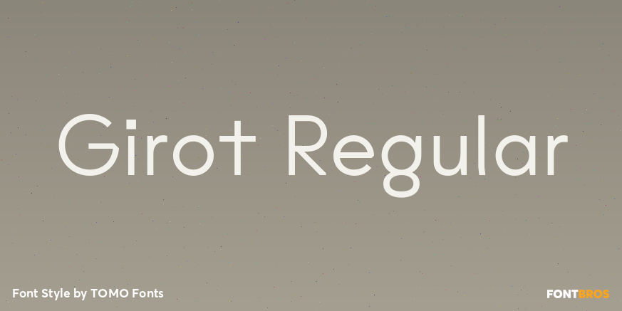 Girot Regular Poster