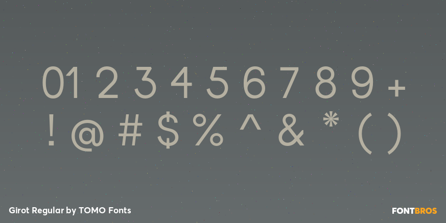 Girot Regular Font Poster #1