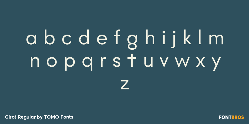 Girot Regular Font Poster #3
