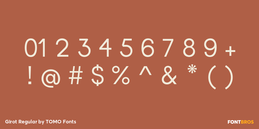 Girot Regular Font Poster #4