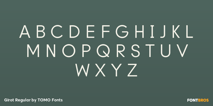 Girot Regular Font Poster #1