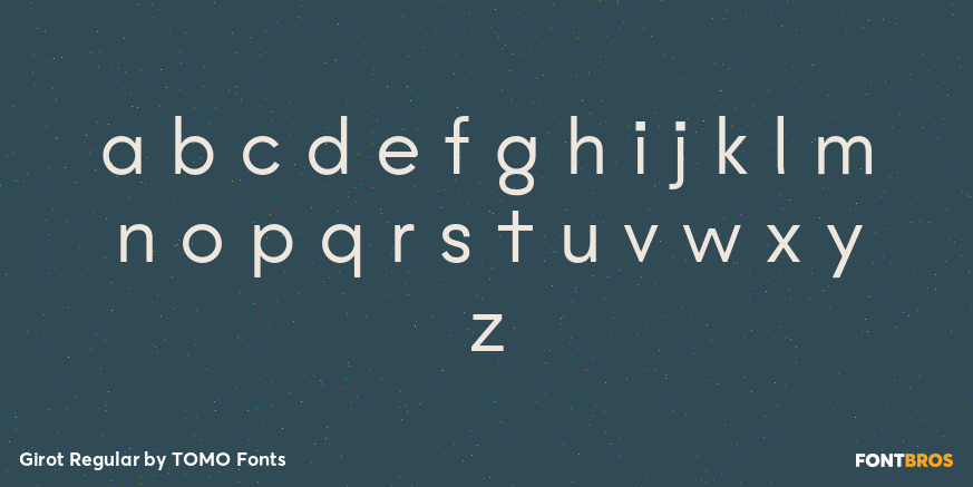 Girot Regular Font Poster #1