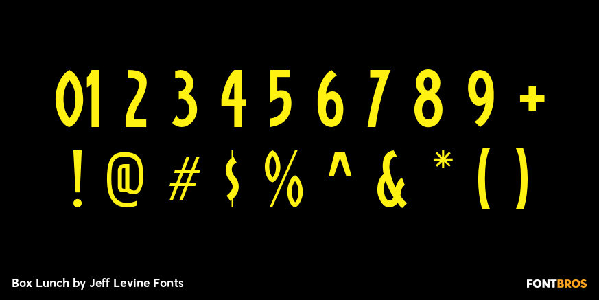 Box Lunch Font Poster #4