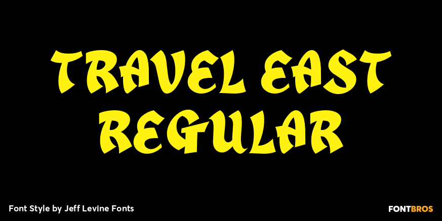Travel East Regular Poster