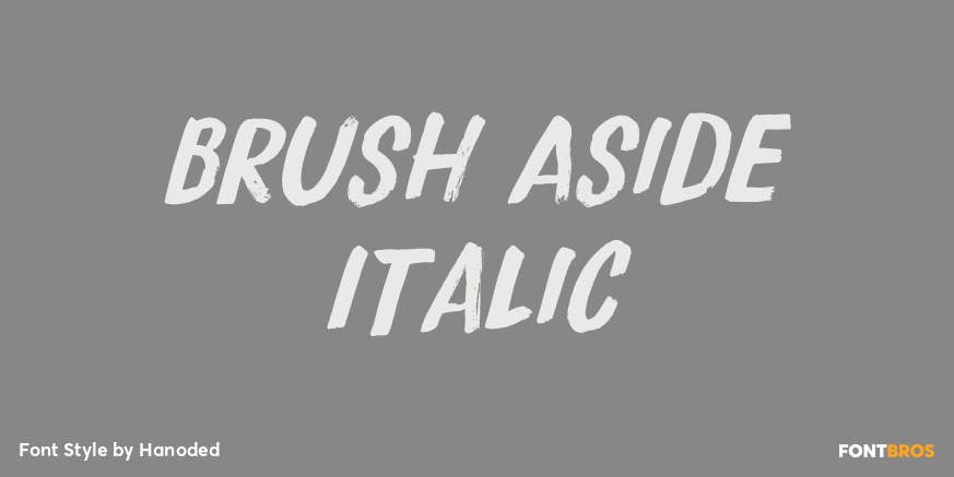 Brush Aside Italic Poster