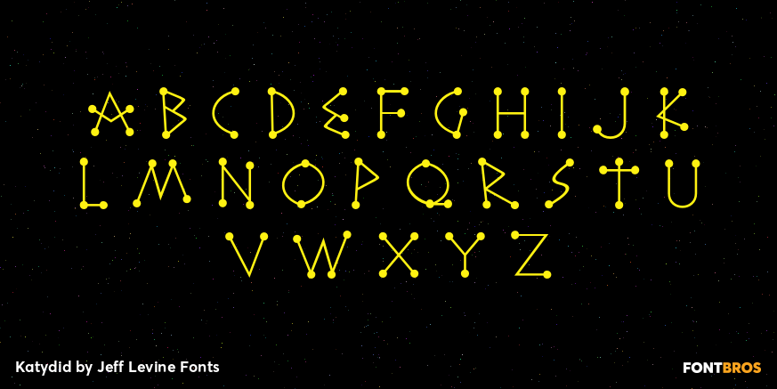 Katydid Font Poster #2