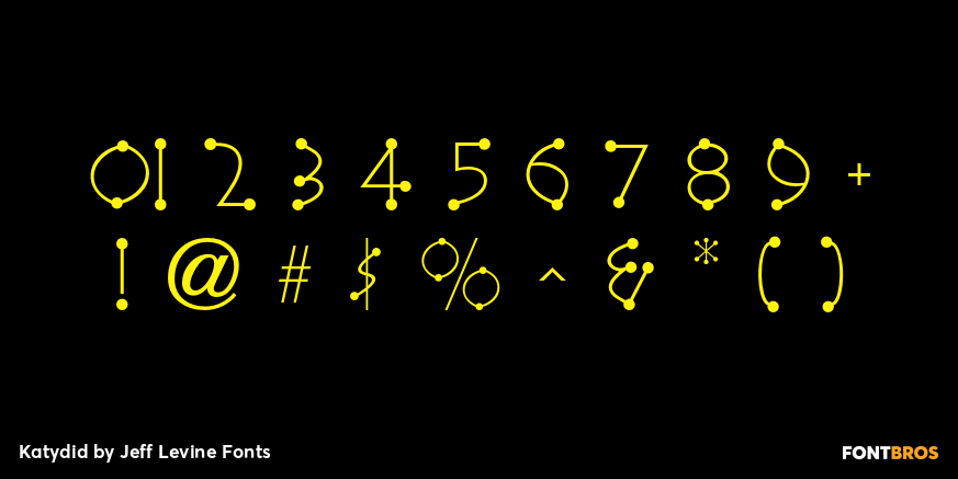 Katydid Font Poster #4