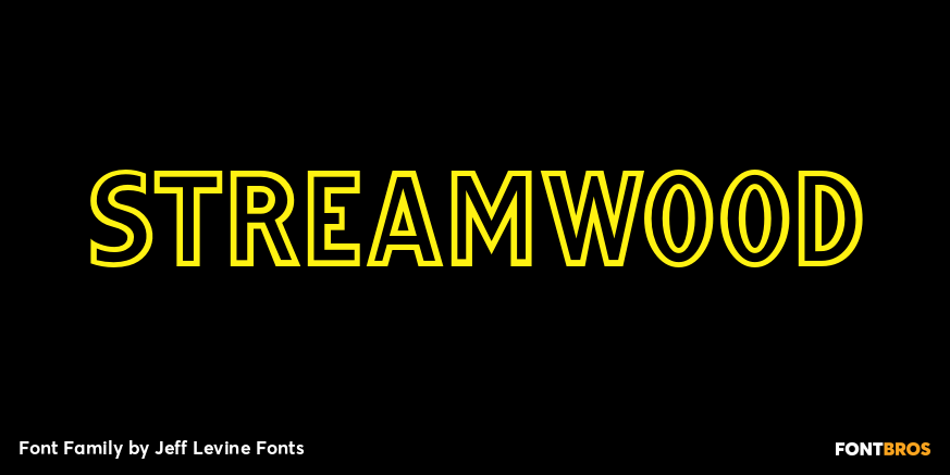 Streamwood Font Family Poster