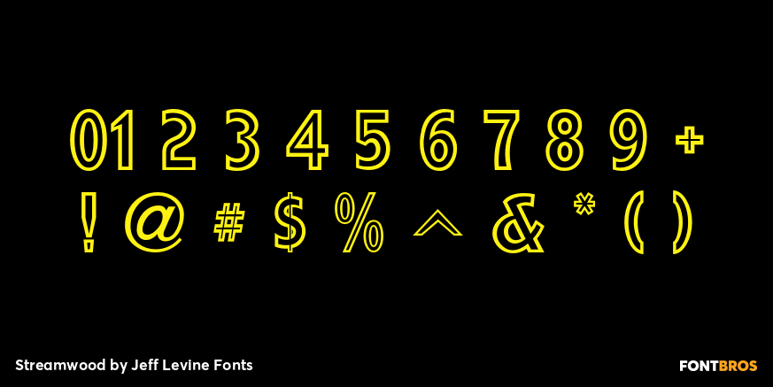 Streamwood Font Poster #4