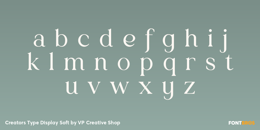 Creators Type Display Soft Font Poster #3