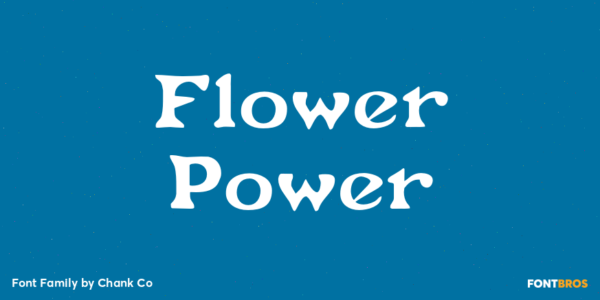 Flower Power Font Poster #1