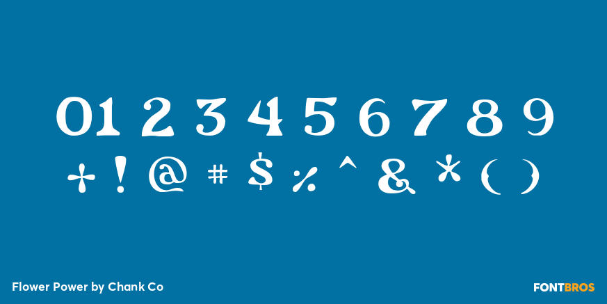 Flower Power Font Poster #1