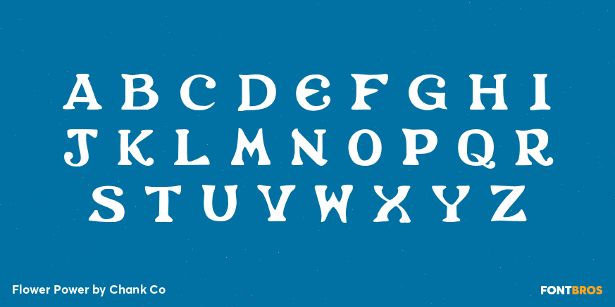 Flower Power Font Poster #1