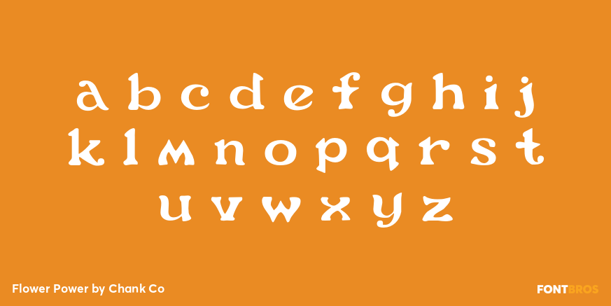 Flower Power Font Poster #1