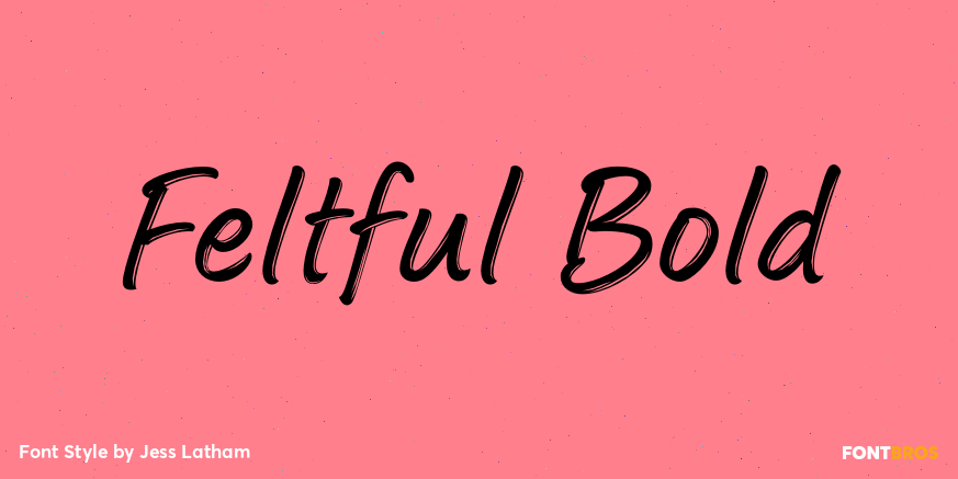 Feltful Bold Font Poster #1