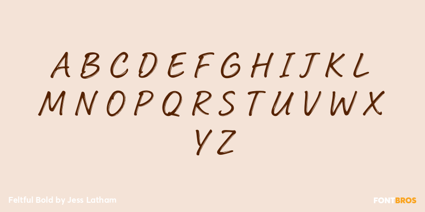 Feltful Bold Font Poster #2