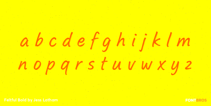Feltful Bold Font Poster #3