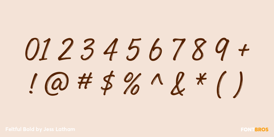 Feltful Bold Font Poster #4