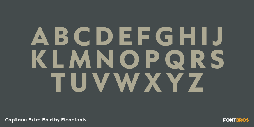 Capitana Extra Bold Font Poster #2