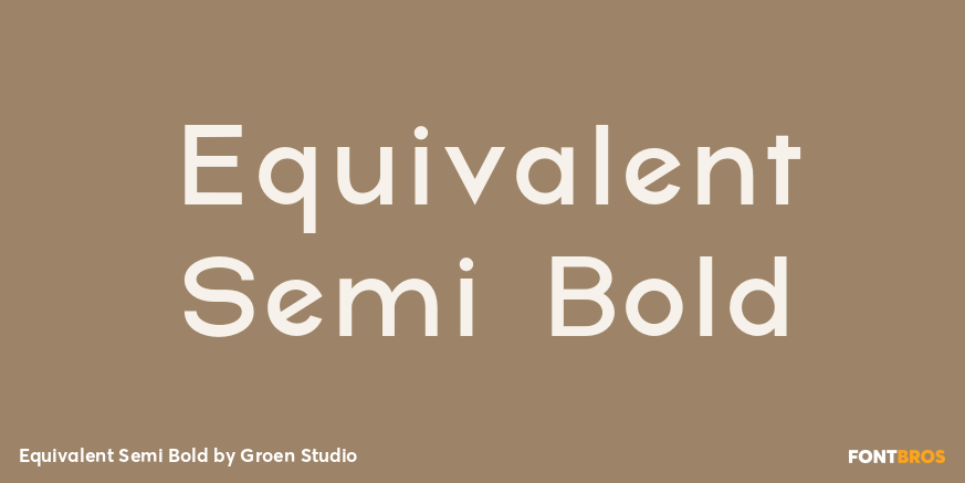 Equivalent Semi Bold Poster