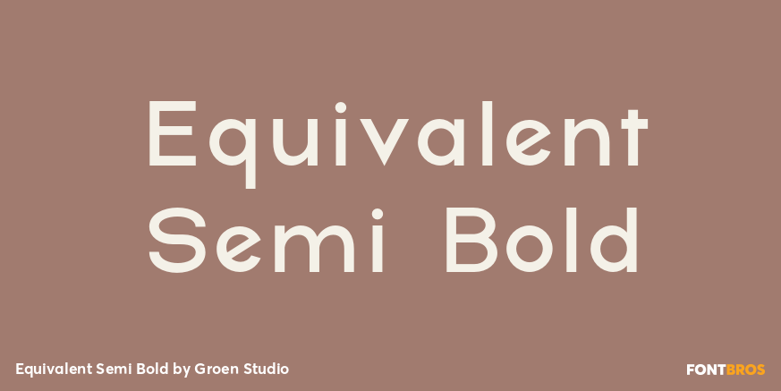 Equivalent Semi Bold Poster