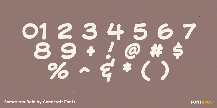 Samaritan Bold Font Poster #4