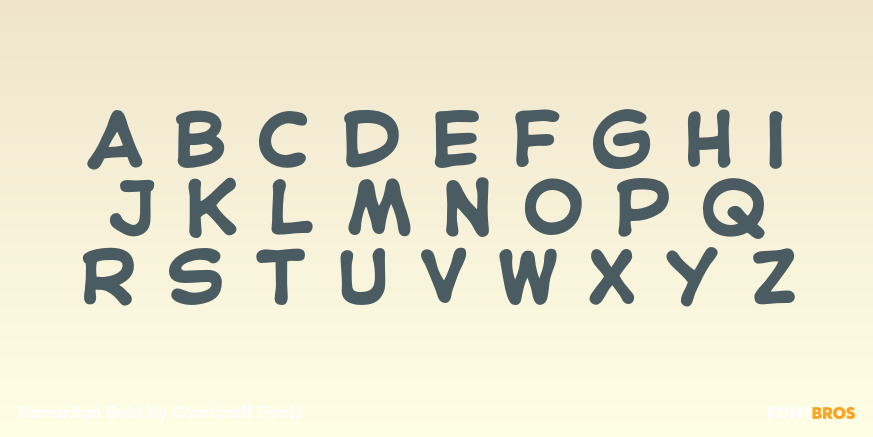 Samaritan Bold Font Poster #2