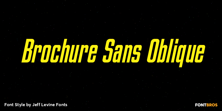 Brochure Sans Oblique Poster
