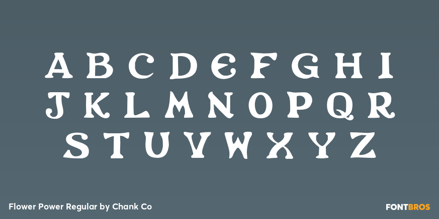 Flower Power Regular Font Poster #2