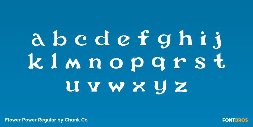 Flower Power Regular Font Poster #3
