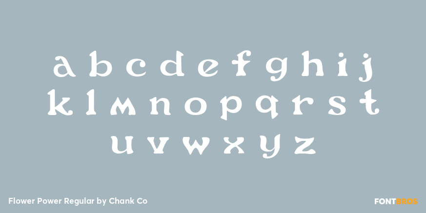 Flower Power Regular Font Poster #1