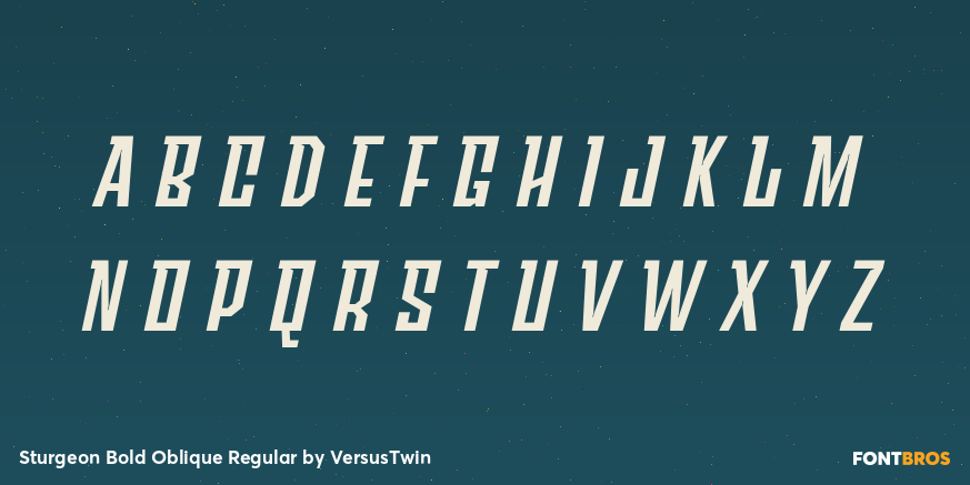 Sturgeon Bold Oblique Regular Font Poster #3