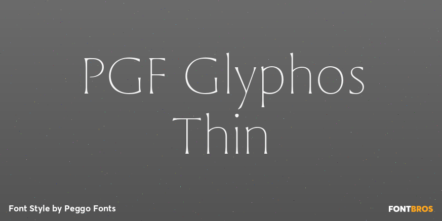 PGF Glyphos Thin Poster