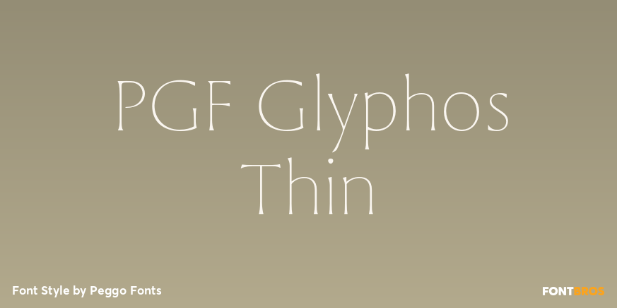 PGF Glyphos Thin Poster