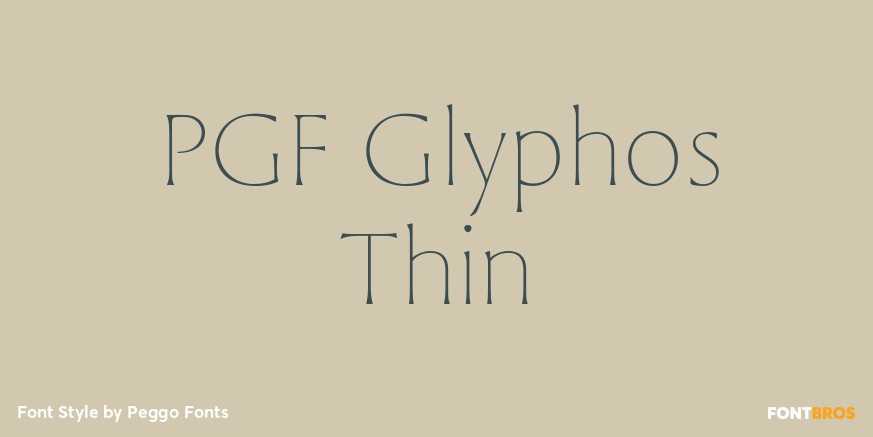 PGF Glyphos Thin Poster