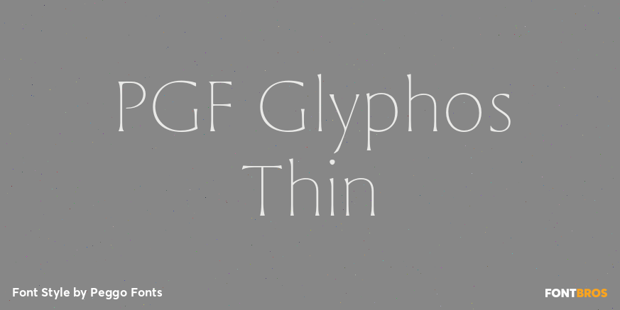 PGF Glyphos Thin Poster