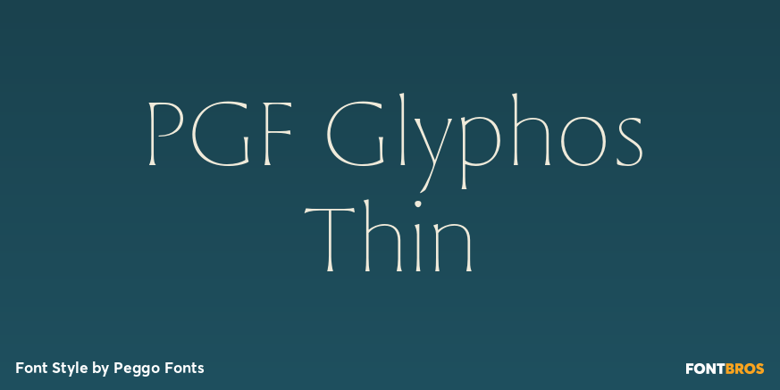 PGF Glyphos Thin Poster