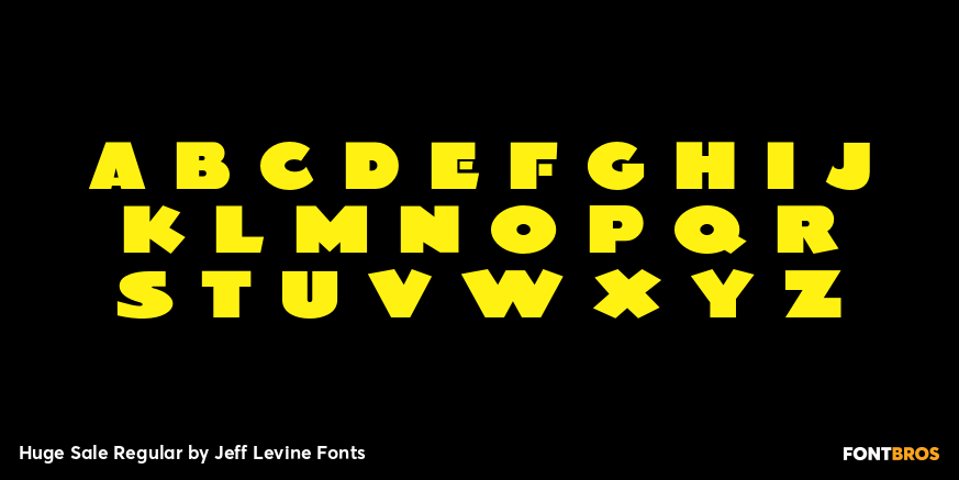 Huge Sale Regular Font Poster #3