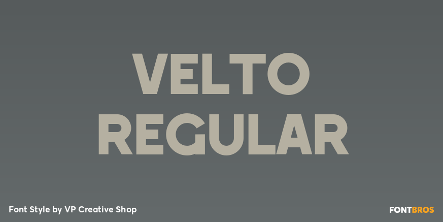 Velto Regular Poster
