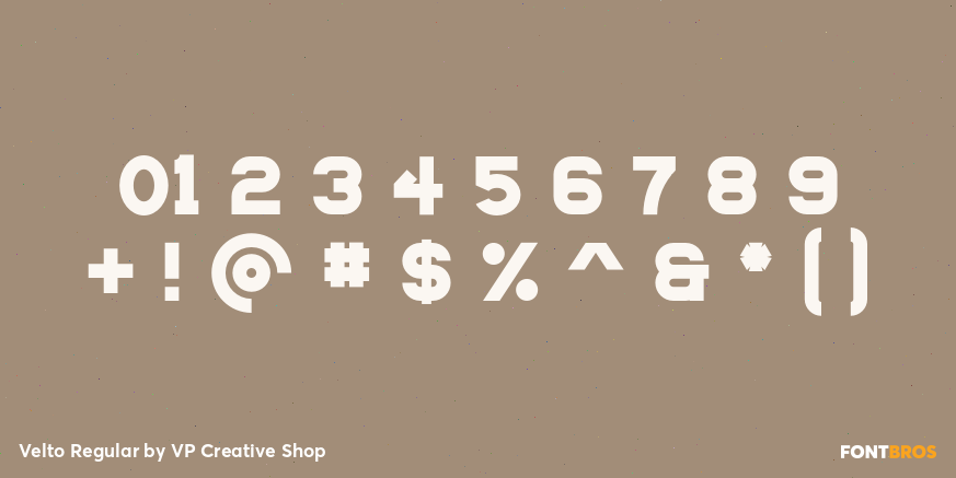Velto Regular Font Poster #1