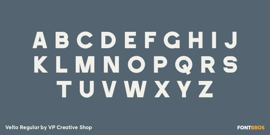Velto Regular Font Poster #1