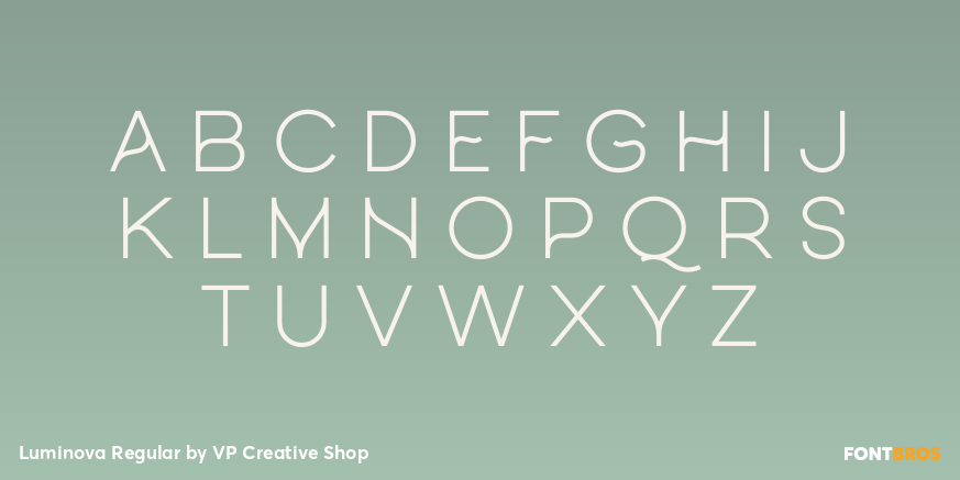 Luminova Regular Font Poster #2