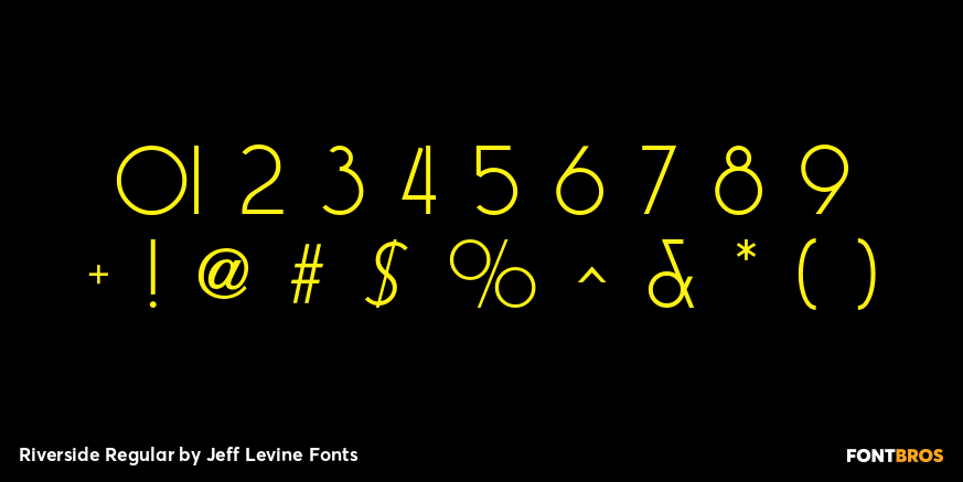 Riverside Regular Font Poster #4