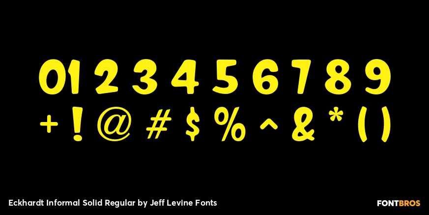 Eckhardt Informal Solid Regular Font Poster #4
