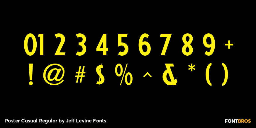 Poster Casual Regular Font Poster #1