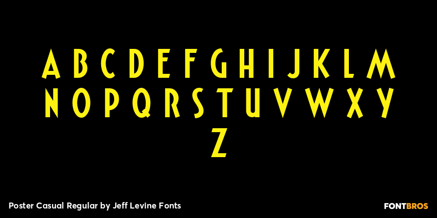 Poster Casual Regular Font Poster #1