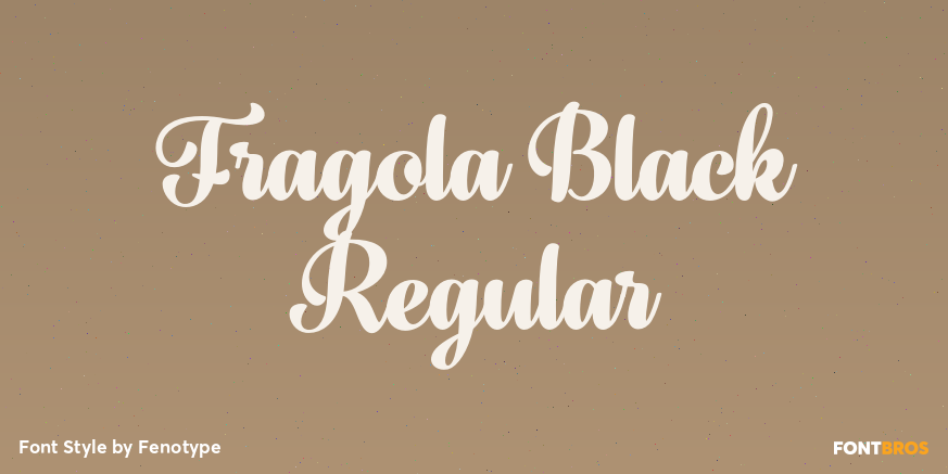 Fragola Black Regular Poster