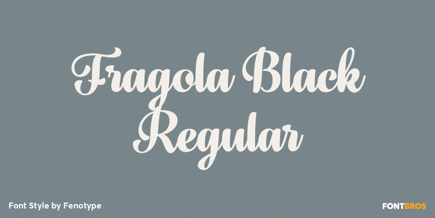 Fragola Black Regular Poster