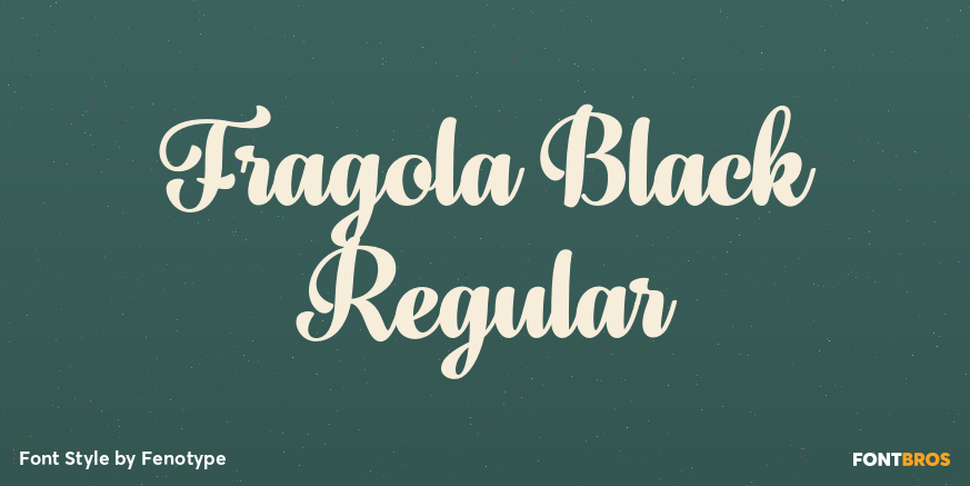 Fragola Black Regular Poster