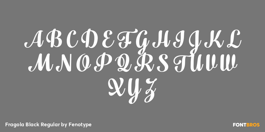 Fragola Black Regular Font Poster #2